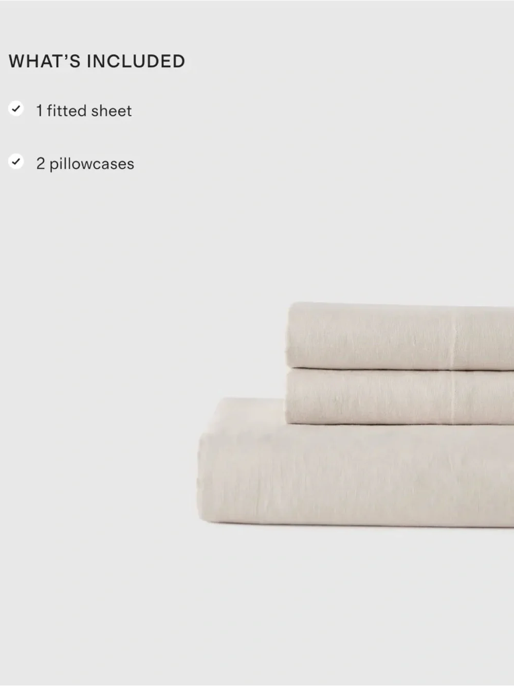 Quince Europe Linen King Fitted Sheet Set - Dusty Olive - Retail $144